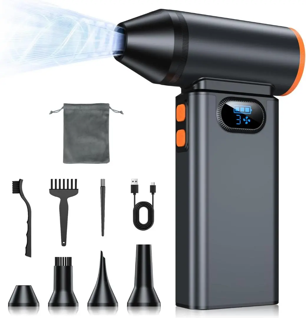 超強力 氣槍 風機 5000000RPM 小型 超輕 洗車 攜帶 的縮圖