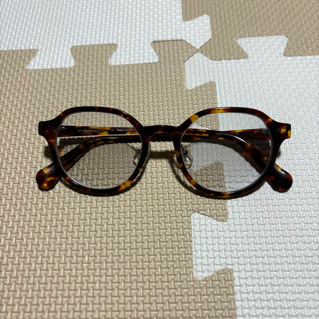 JINS Michele De Lucchi Michele ダークグレーササ Black Obsidian Cat Eye Glasses incl. $0 High Index Lenses