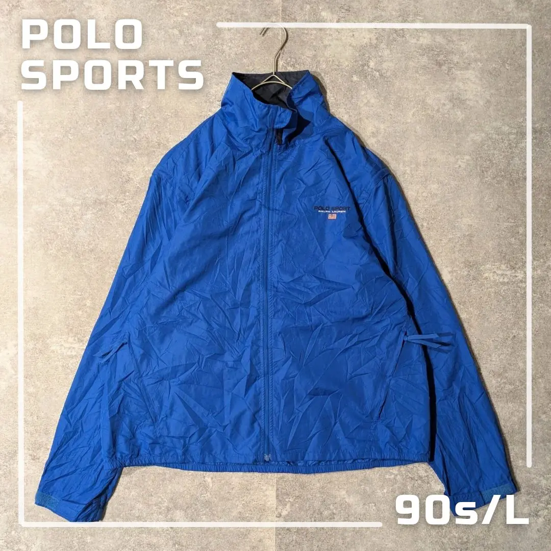 Polo Sport ナイロンジャケット ネイビー 90s 90年代 ポロスポーツ ラルフローレン 紺 ネイビー