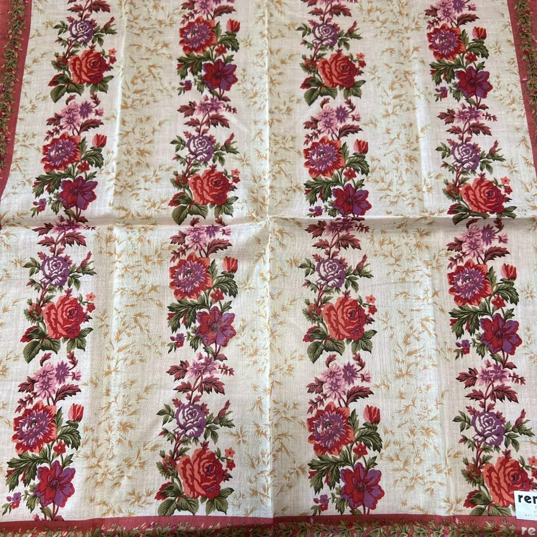 Thumbnail of renoma floral handkerchief, 100% cotton