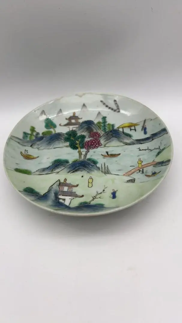 中国古美術品　粉彩人物文碗 「大清道光年製」　官窯15.4cm 中国古美術品 粉彩人物文碗 「大清道光年製」 官窯