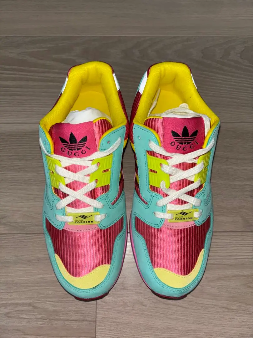 【国内発送★adidas×GUCCI】〔ZX8000〕ウィメンズ スニーカー NEW GUCCI x ADIDAS ZX 8000 'AQUA GG MONOGRAM