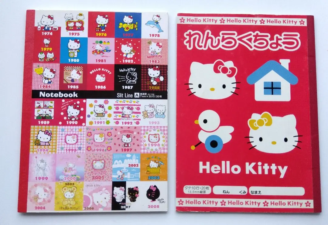 Thumbnail of Heisei Retro! Rare Hello Kitty Notebooks and Communication Books - Set of 2