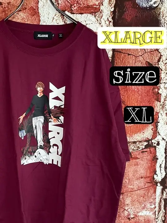 ✨美品✨XLARGE×DEATHNOTE コラボ　エル　Tシャツ 半袖　大きい 2025年最新】xlarge tシャツ コラボ デスノートの人気アイテム
