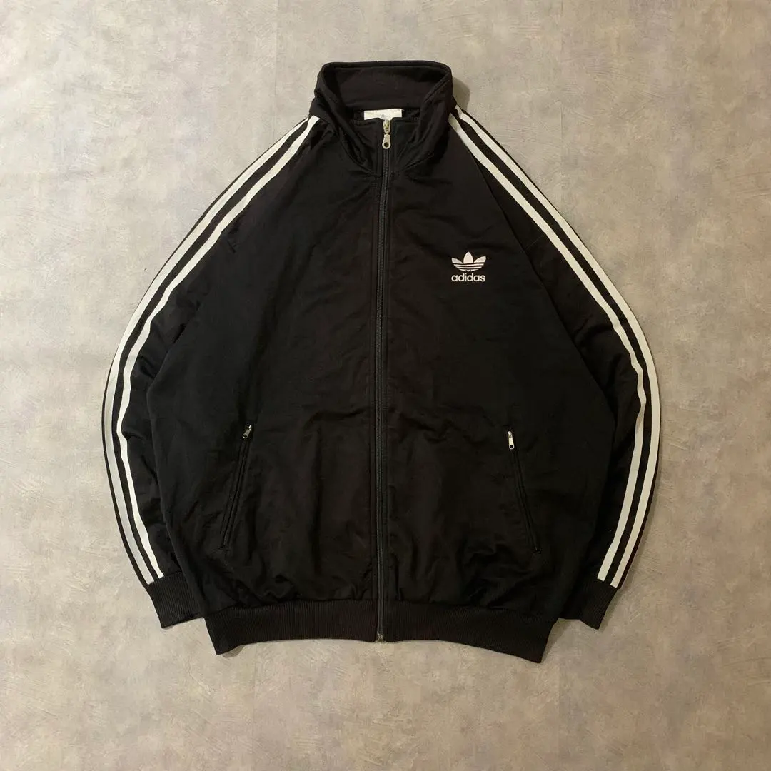 Thumbnail of 90s Vintage Adidas Track Jacket Embroidered Logo Firebird Black DB306