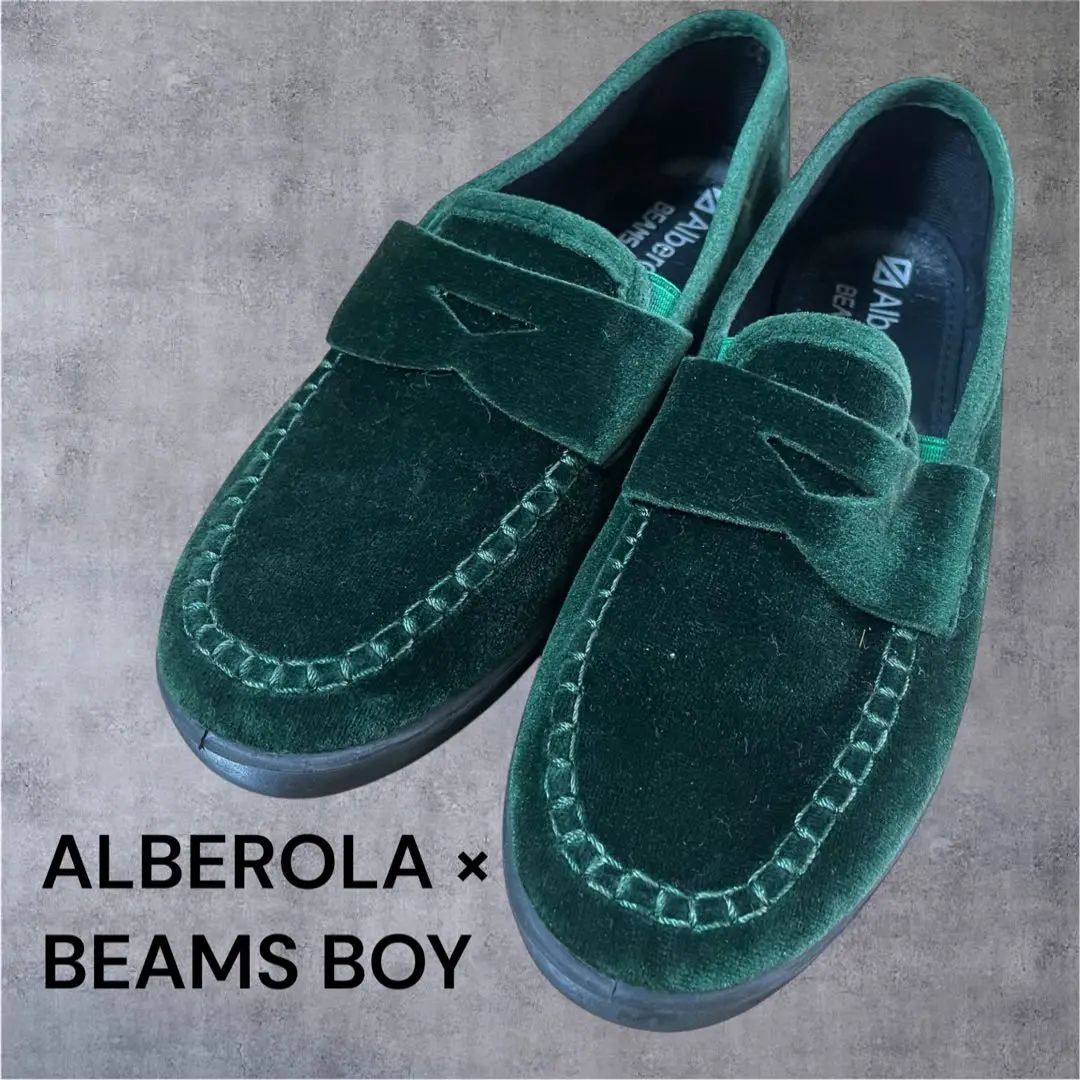 ALBEROLA × BEAMS BOY / 別注 ベルベット ローファー　新品 BEAMS BOY（ビームスボーイ）の「ALBEROLA × BEAMS BOY / 別注