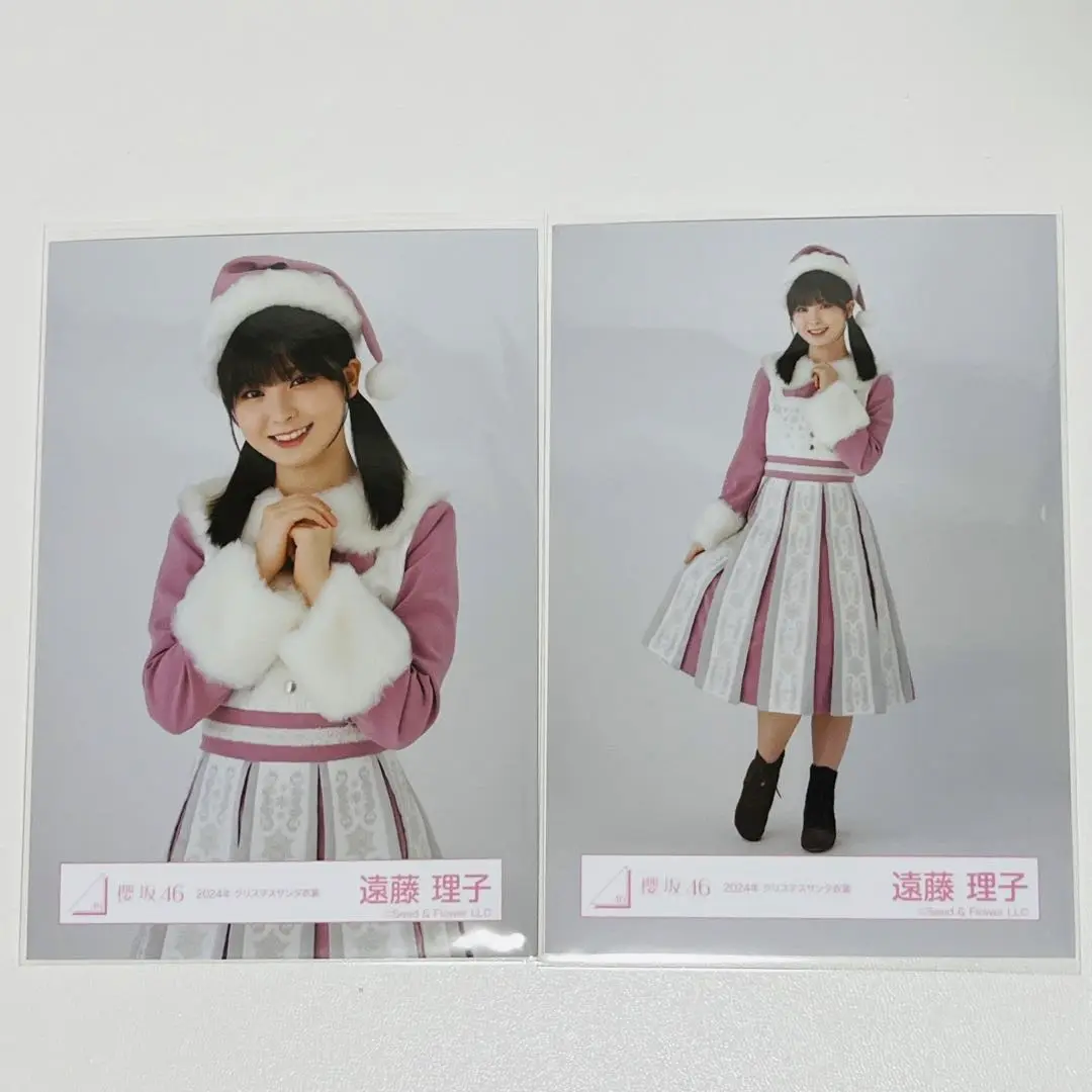 櫻坂46 遠藤理子　クリスマスサンタ衣装　直筆サイン 櫻坂46 遠藤理子 サンタ 生写真 - メルカリ