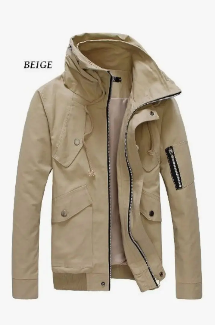 Thumbnail of Beige nylon jacket