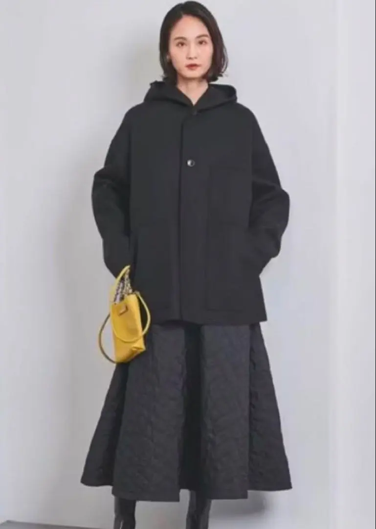 ✨美品✨HYKE ピーコート メルトン ウール ブラック アンカーボタン S 黒 2025年最新】HYKE レディース ピーコート・ウールコートの人気アイテム