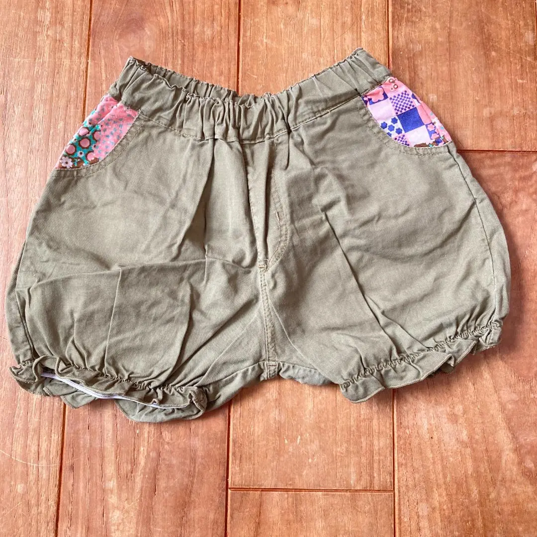 Thumbnail of 【95 Girl】Pumpkin Pants Bottoms 95cm Khaki futafuta