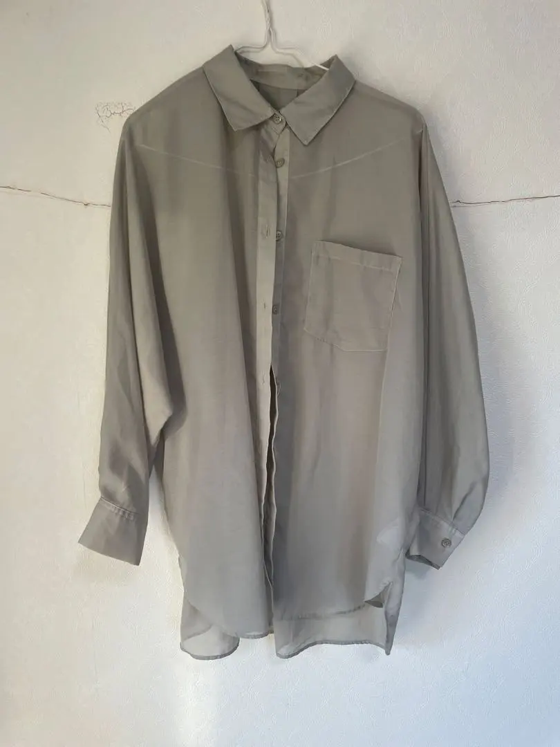 Thumbnail of Pistachio Green Long Sleeve Sheer Shirt