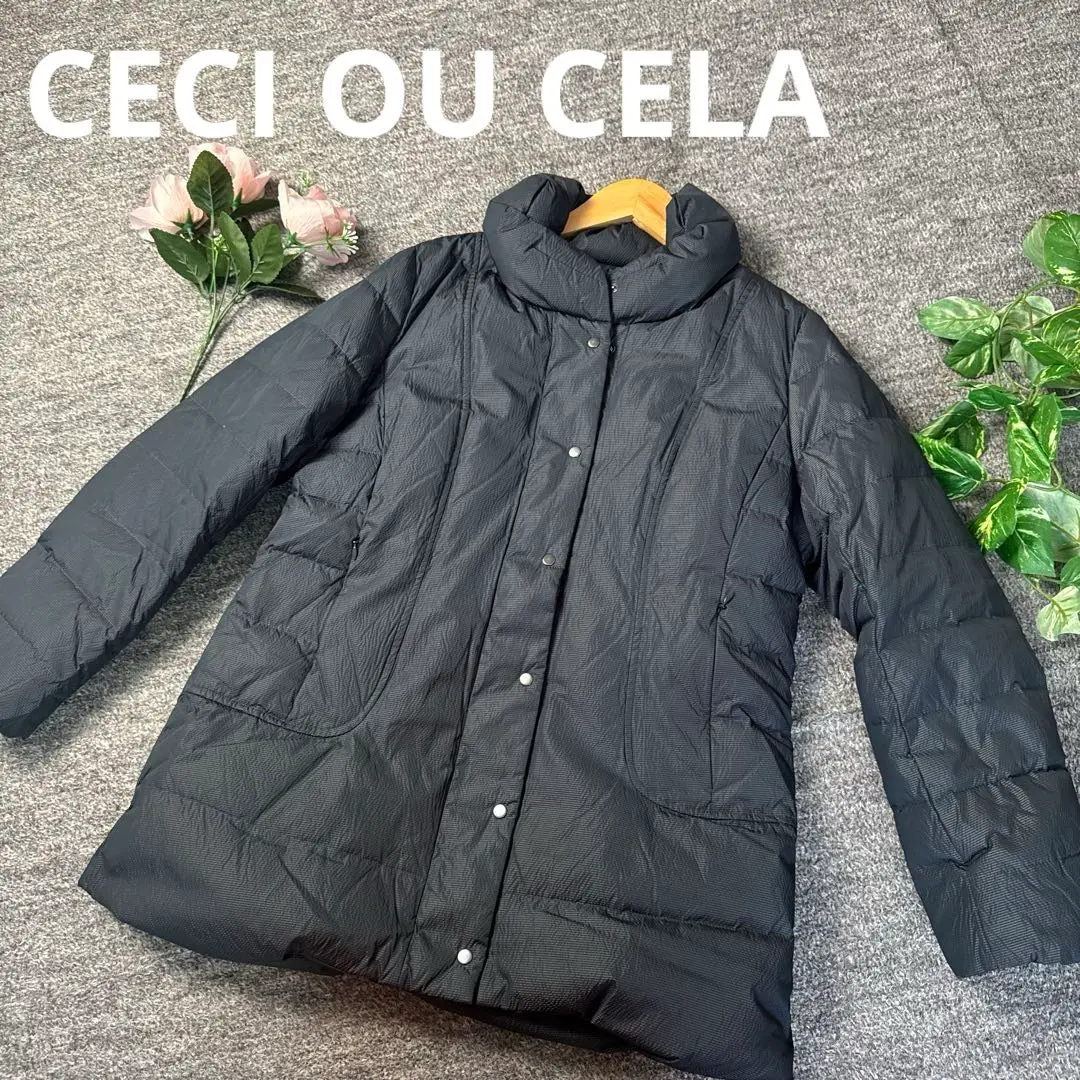 CECI OU CELA セシオセラ　ダウンコート　ネイビー　40 CECI OU CELA セシオセラ ダウンコート ネイビー 40 ジャケット