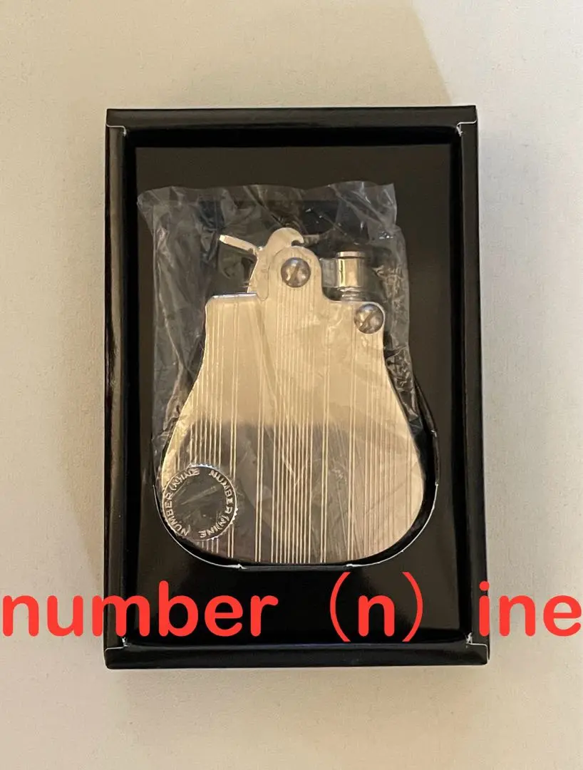激レア 箱付き NUMBER (N)INE ギター型オイルライター シルバー