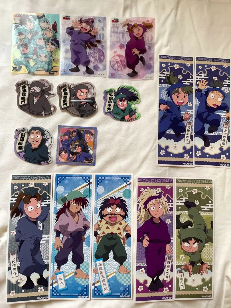 Thumbnail of Nintama Rantaro Clear Cards, Long Stickers, Stickers - Set of 15