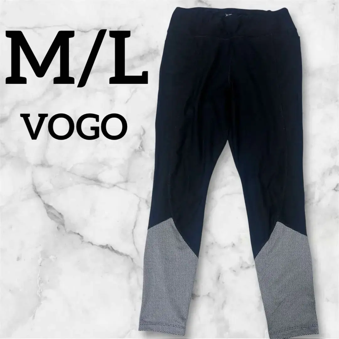Thumbnail of ⭐️543 VOGO Black Gray Leggings M size Sportswear