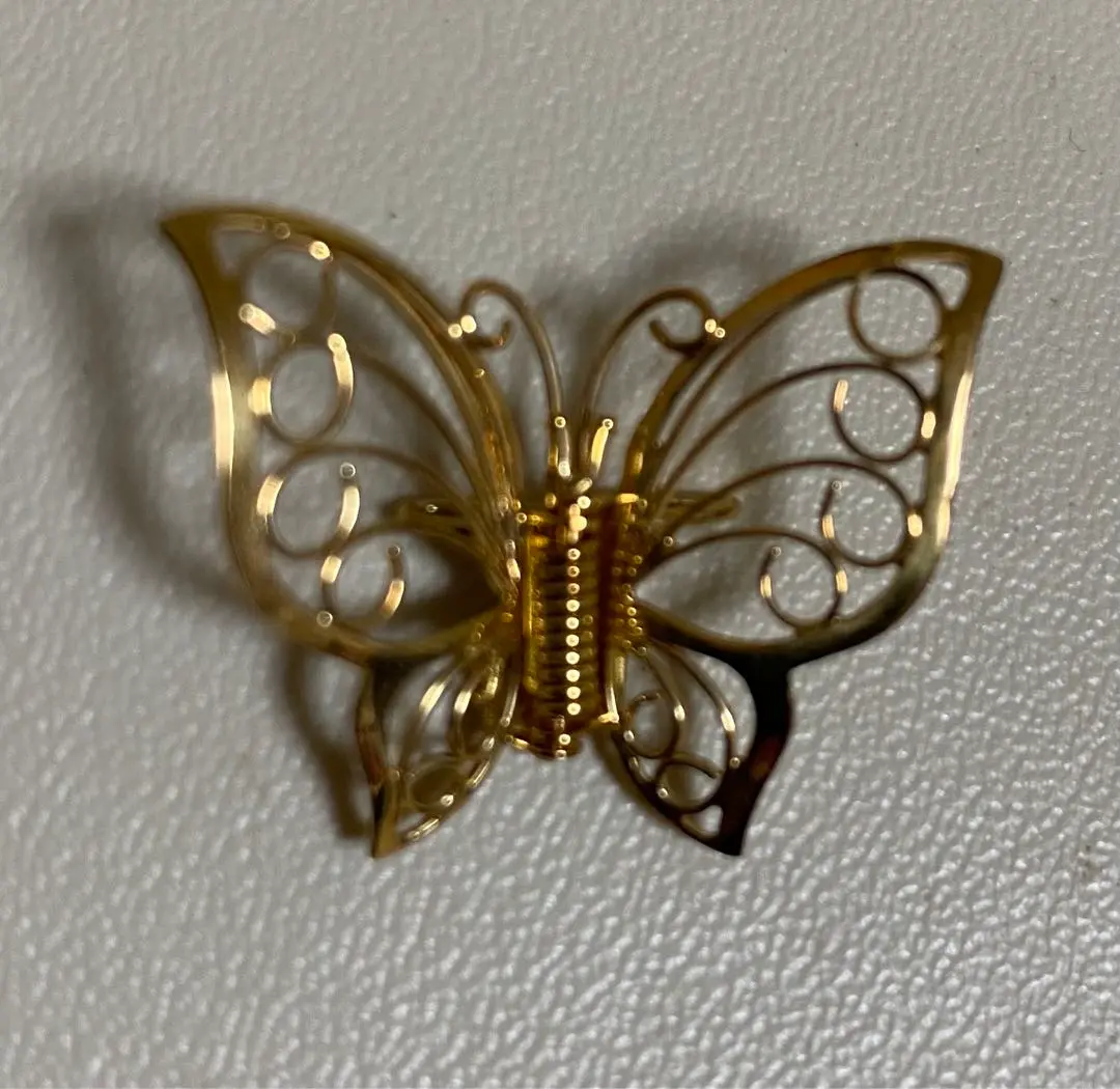 ブローチ 18金 K18 蝶 バタフライ クリップタイプ 約2.36g 18金 バタフライ 蝶々 ペンダント 小 新品 K18 : Jewelry IMON
