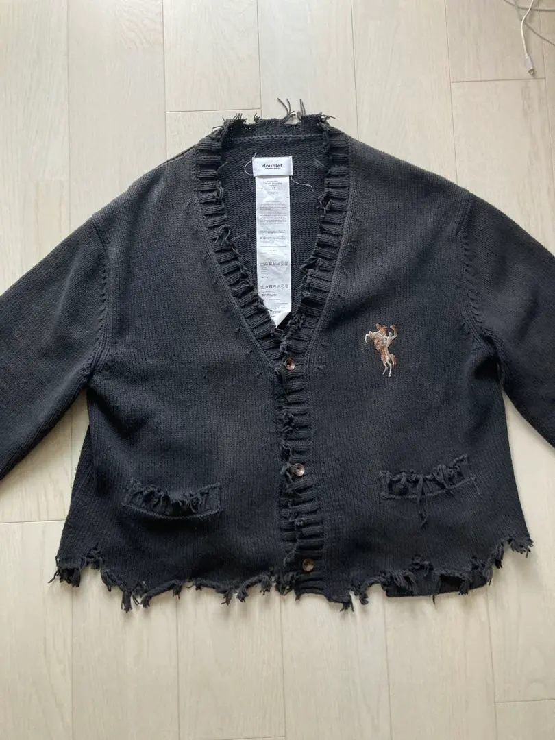 Doublet 変形カーディガン　23AW OVERSIZED CUT-OFF CARDIGAN (23SS38KN108) | doublet