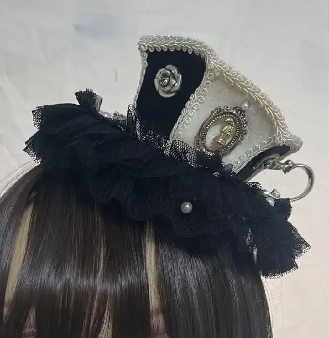 星箱works カクテルハット リボンタルト 水色 サックス ベージュ