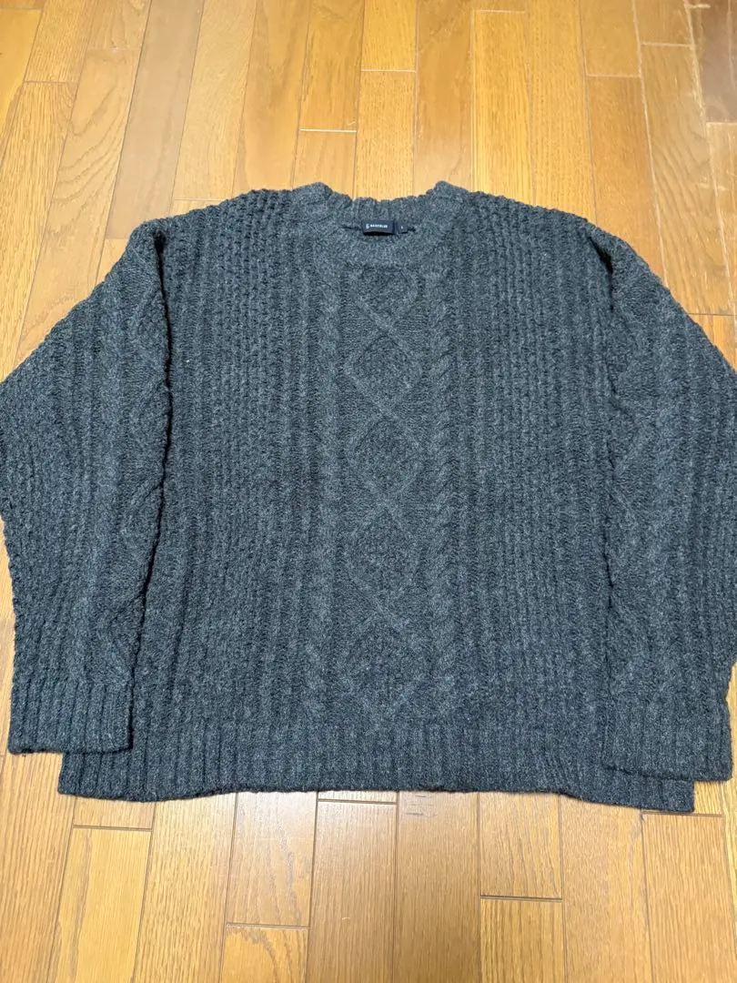 Thumbnail of RAGEBLUE Cable Knit Sweater, Size L, Gray