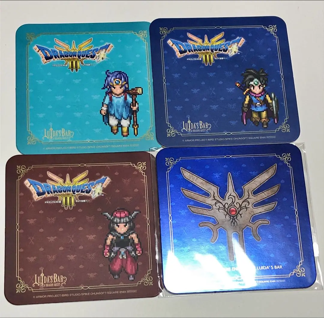 ドラゴンクエスト3 コースター ルイーダの酒場 賢者　遊び人　セット ドラゴンクエスト3 ルイーダの酒場 コースター 賢者 ルックスB