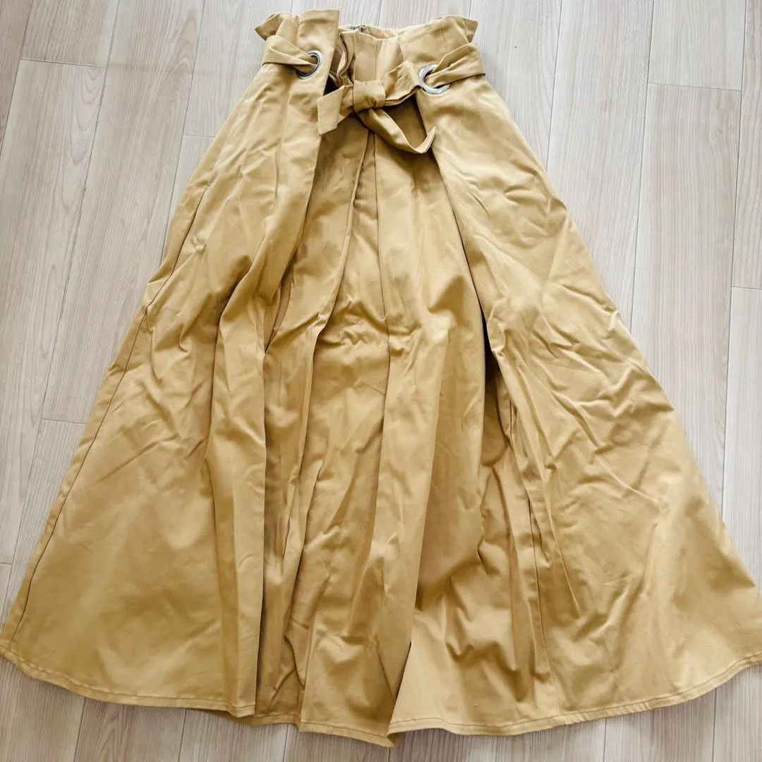 Thumbnail of Moussy Beige Flare Long Skirt