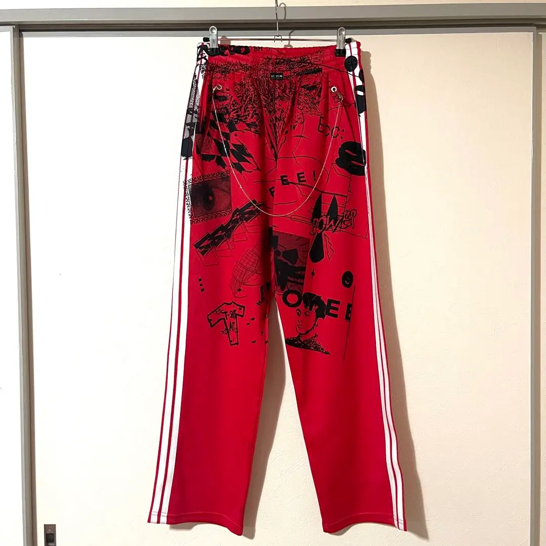 bodysong. flatpressprintトラックジャケット　赤 BODYSONG. FLAT PRESS PRINT TJ・RED - tity