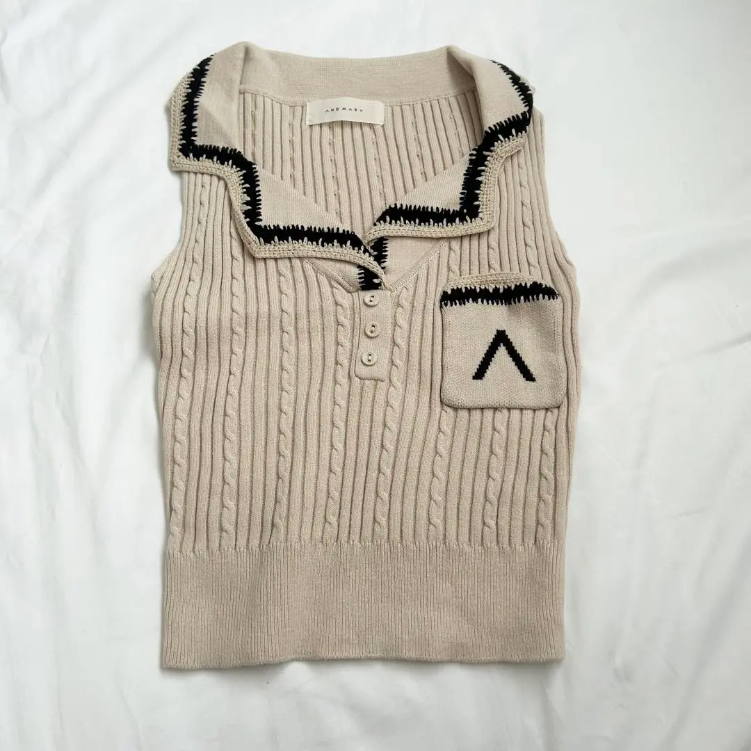 2025年最新】Mila ribbon knit tops andmaryの人気アイテム