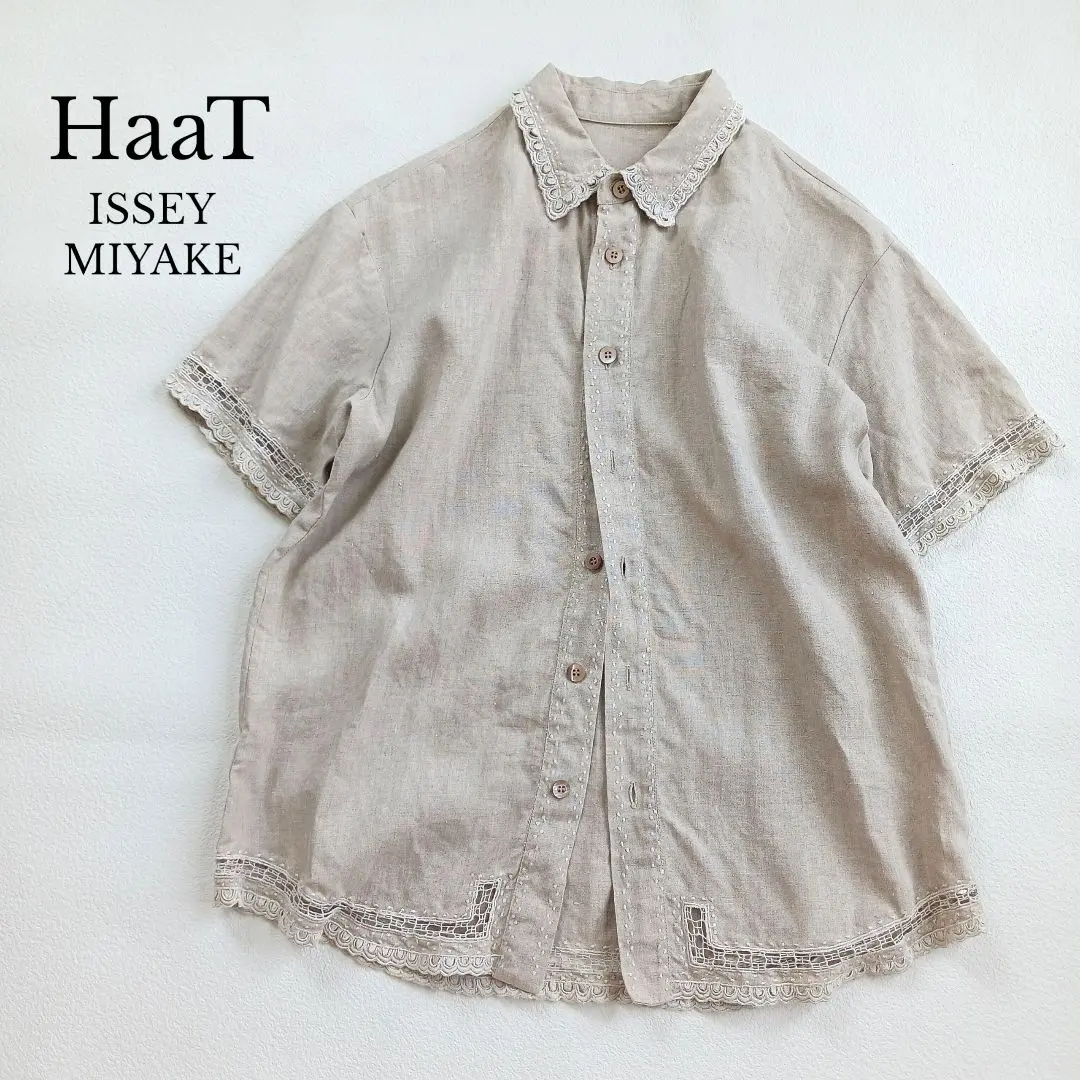 HaaT イッセイミヤケ　ブラウス　麻×綿シャツ　ステッチ入り 2025年最新】HaaT ISSEY MIYAKE シャツ・ブラウスの人気アイテム
