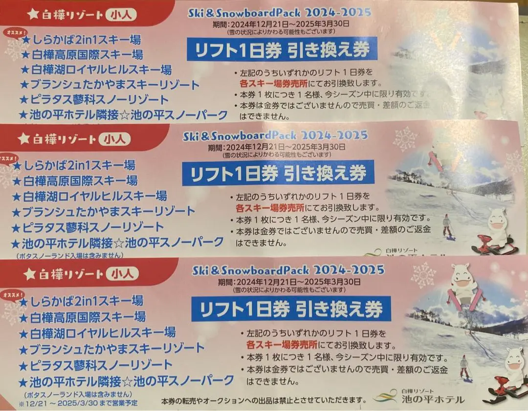 2025年最新】しらかば2in1 リフト券の人気アイテム - メルカリ