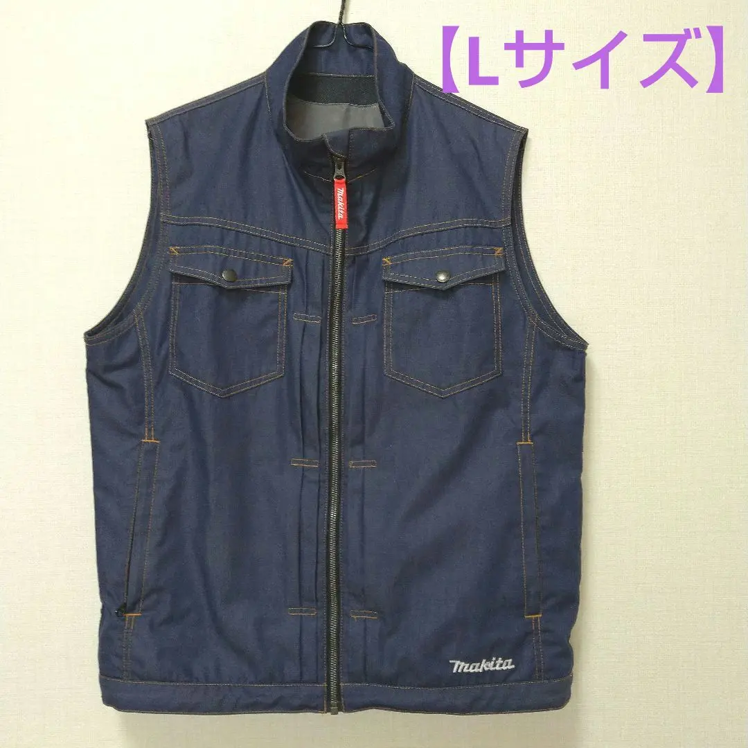 Makita マキタ空調服セットLサイズ ネイビー　デニム マキタ 空調ベストフルセット Lサイズ - メルカリ