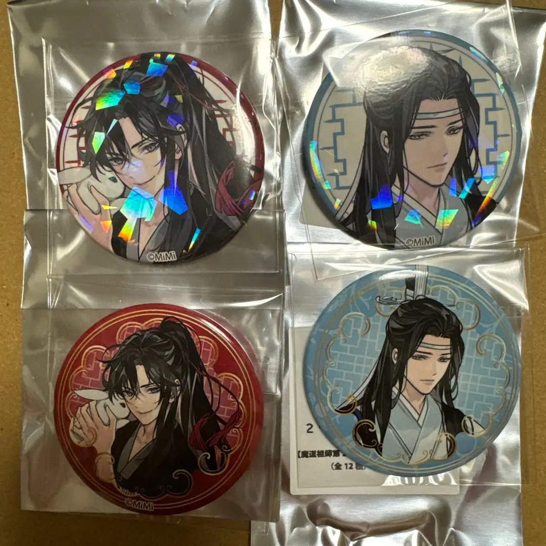 魔道祖師 ヴィレヴァン 缶バッジ 忘羨のみ 扉絵スクエア缶バッジ　第三期後編 魔道祖師 ヴィレヴァン 缶バッジ 忘羨のみ 扉絵スクエア缶バッジ
