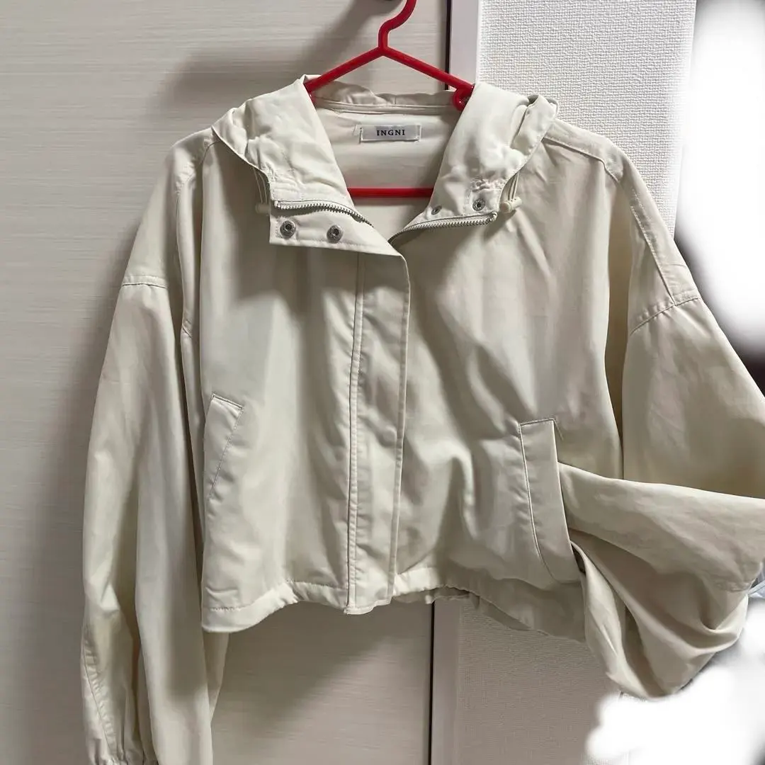 Thumbnail of White hooded jacket