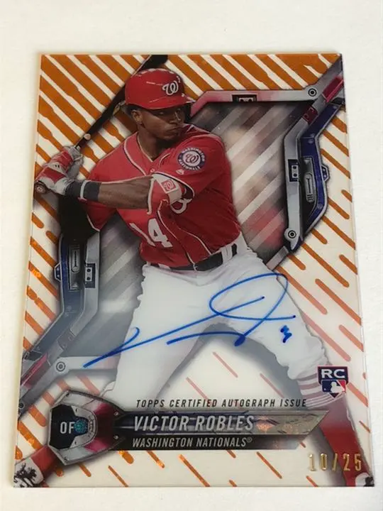 Thumbnail of Extremely Rare! V. Robles 25-Card Limited Edition Autographed Rookie Card 2018 Topps