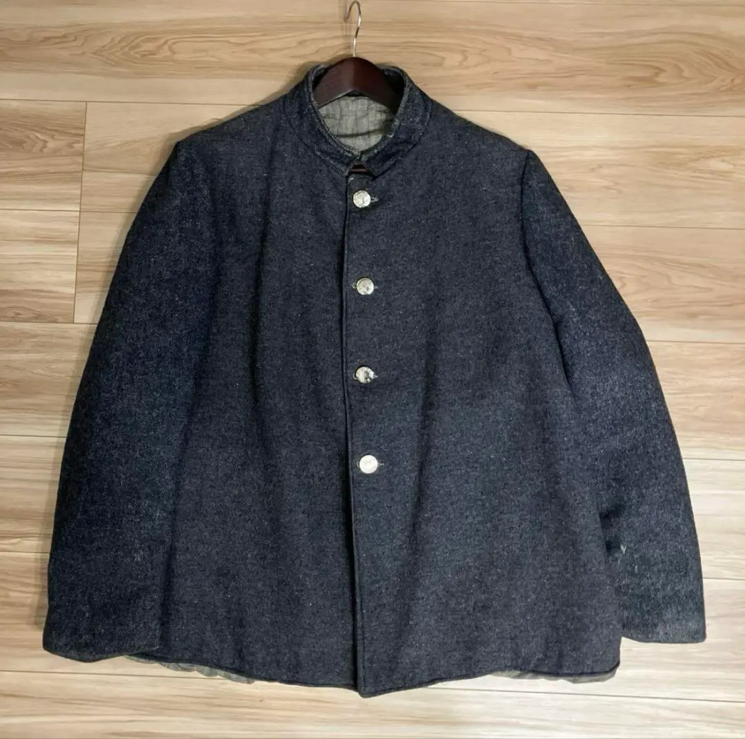 40s 50s アメリカ　プリズナージャケット 40s 50s プリズナー デニム ワークジャケット 大戦カバーオール