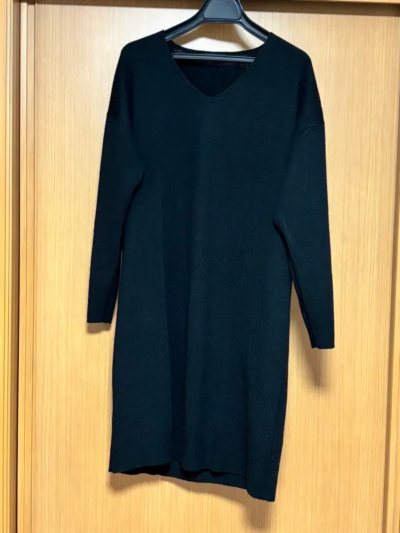 Thumbnail of Ranan Black Dress Tunic Knit L Size Anonymous Delivery