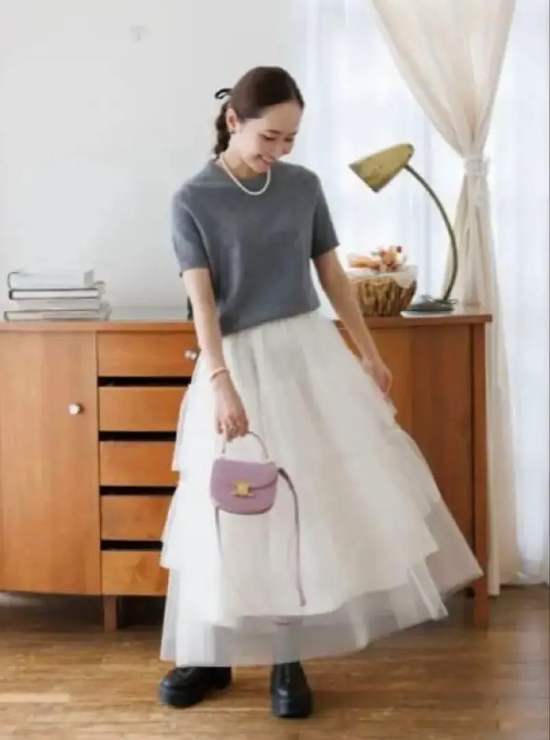 ⭐︎新品未使用⭐︎Bluelea ブルレアTulle tiered skirt 黒 2/14(FRI)21:00ー Tulle tiered skirt 即納 | Bluelea