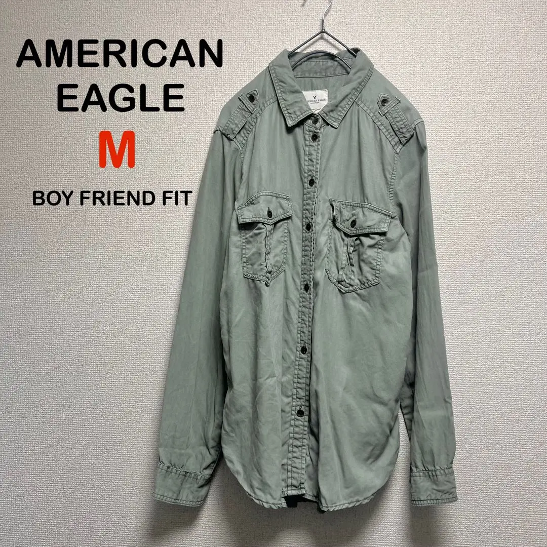 Thumbnail of American Eagle Long Sleeve Shirt Khaki Cool M AMERICAN EAGLE