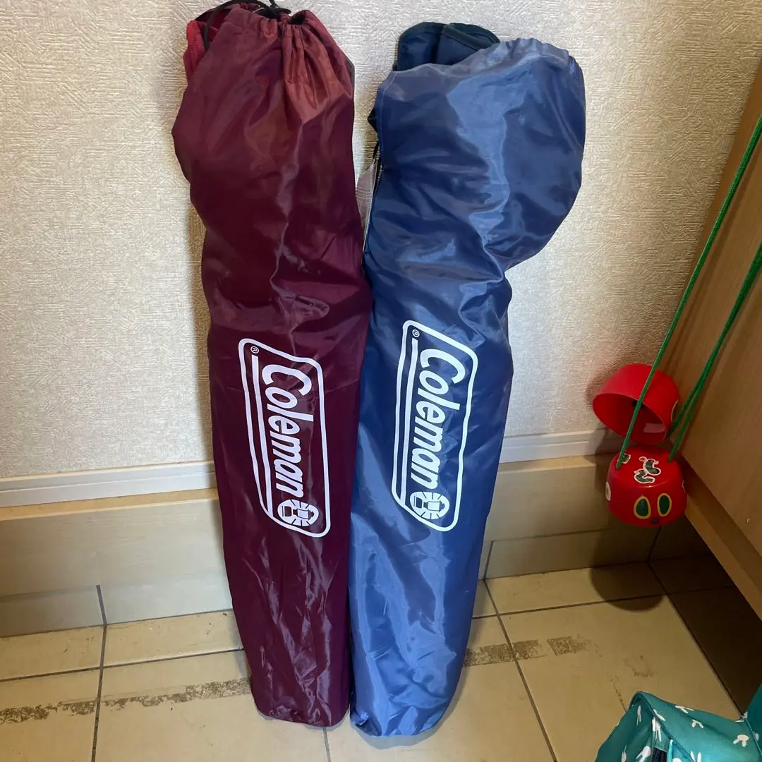【中古】コールマン 2000026730 アームチェア レッド アームチェア3 レッド3脚セット | アウトドア用品・アウトドア