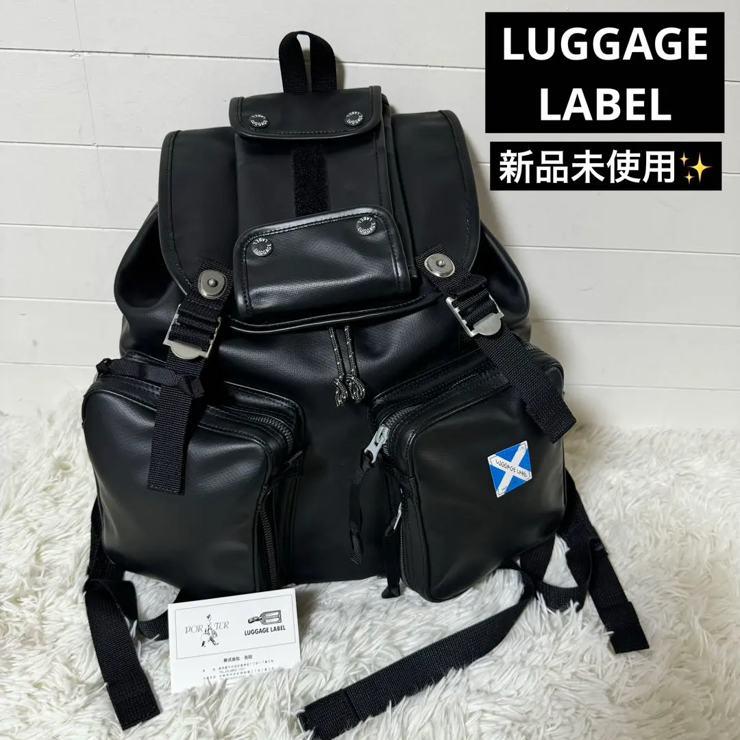美品　LUGGAGE LABEL　ナイロン　リュック　ブラック　黒　日本製 楽天市場】ラゲッジレーベル ナイロン リュックの通販