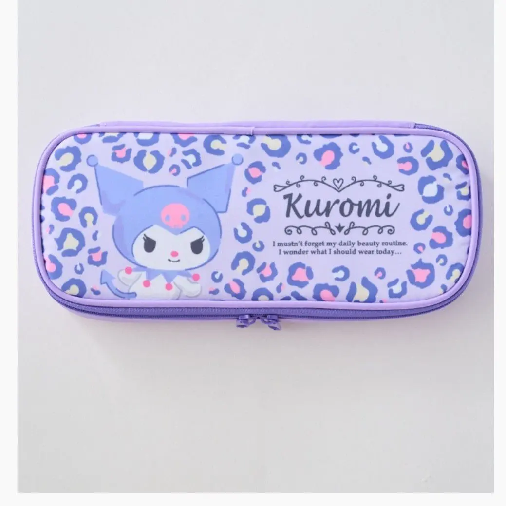 Thumbnail of Sanrio Kuromi Compact Slim Pen Case Leopard Print Pencil Case