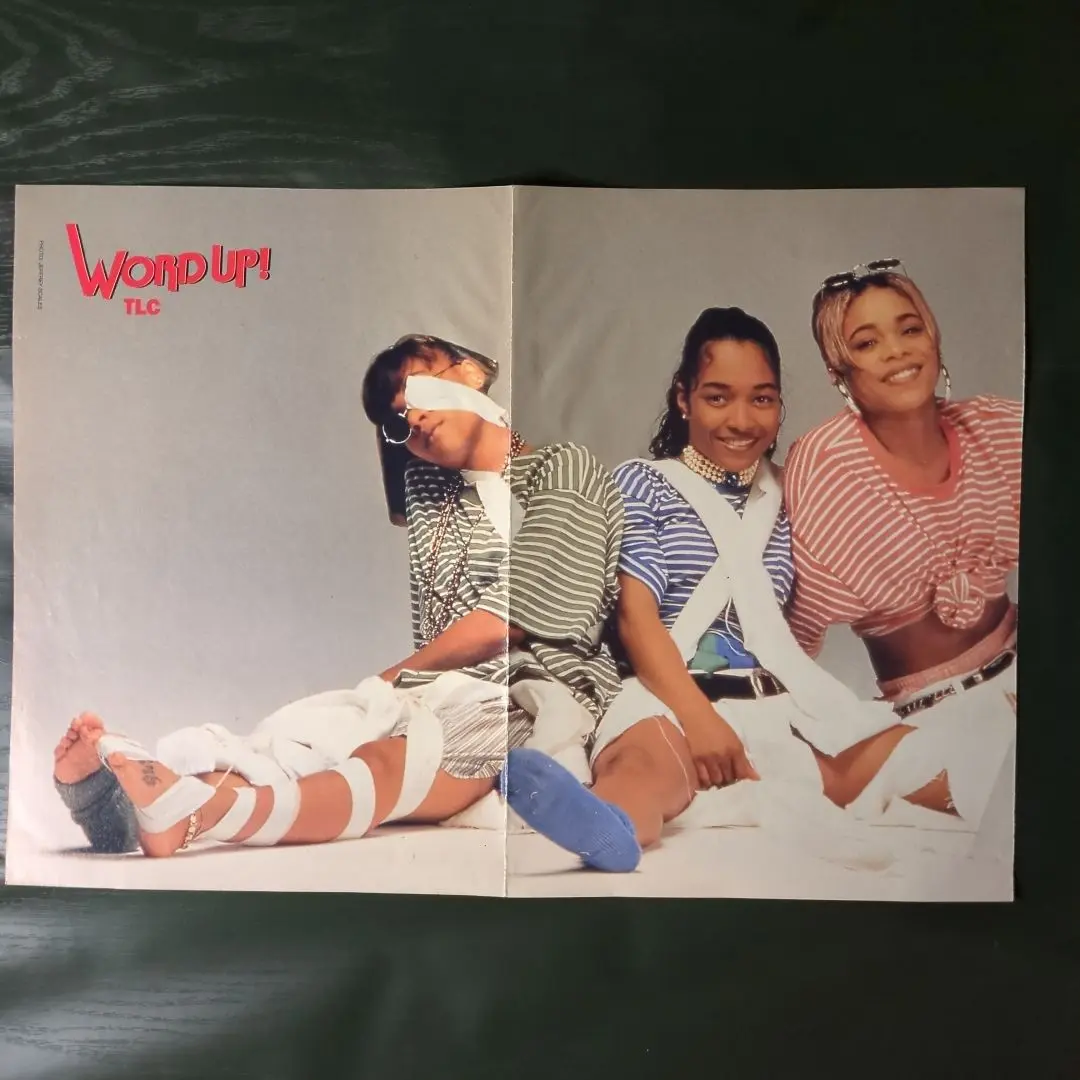当時物　希少　TLC Left Eye Supernova 告知B2ポスター Lisa 
