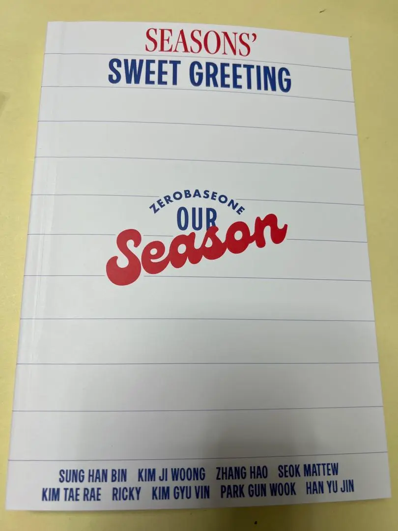 ゼベワン シーグリ 新品未開封 楽天市場】ZEROBASEONE 2025 SEASON'S GREETINGS [OUR Season