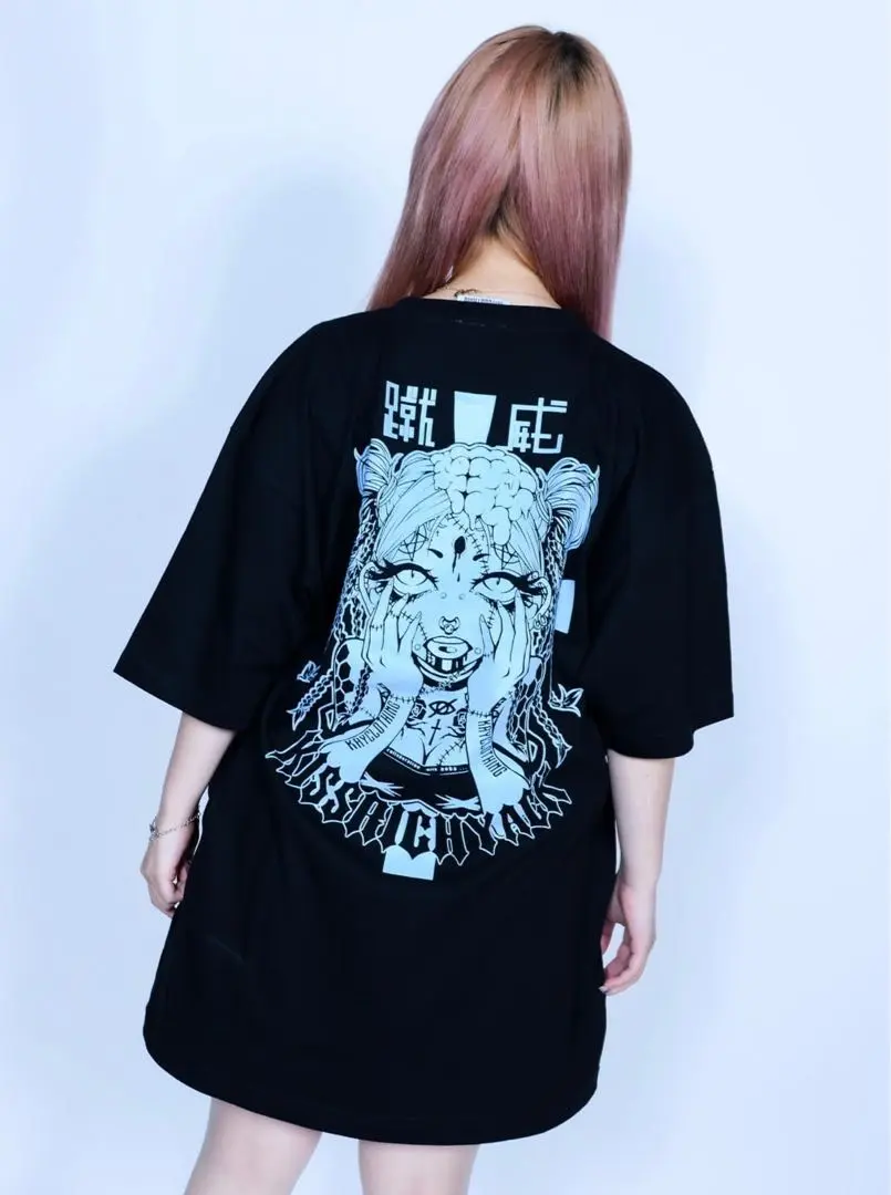 nanimono『眠岸ぷりん』 限定カラー OVER PRINT黄 Tシャツ 未着用 OVERPRINT 古塔つみ NANIMONO 眠岸ぷりん Tシャツ L