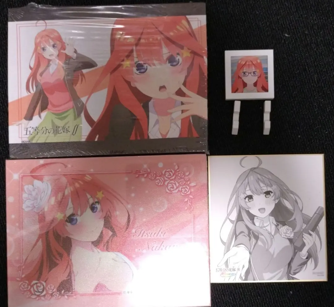 【美品】五等分の花嫁　展　色紙セット 五等分の花嫁展 MESSAGE 入場特典 色紙 5種 コンプ セット