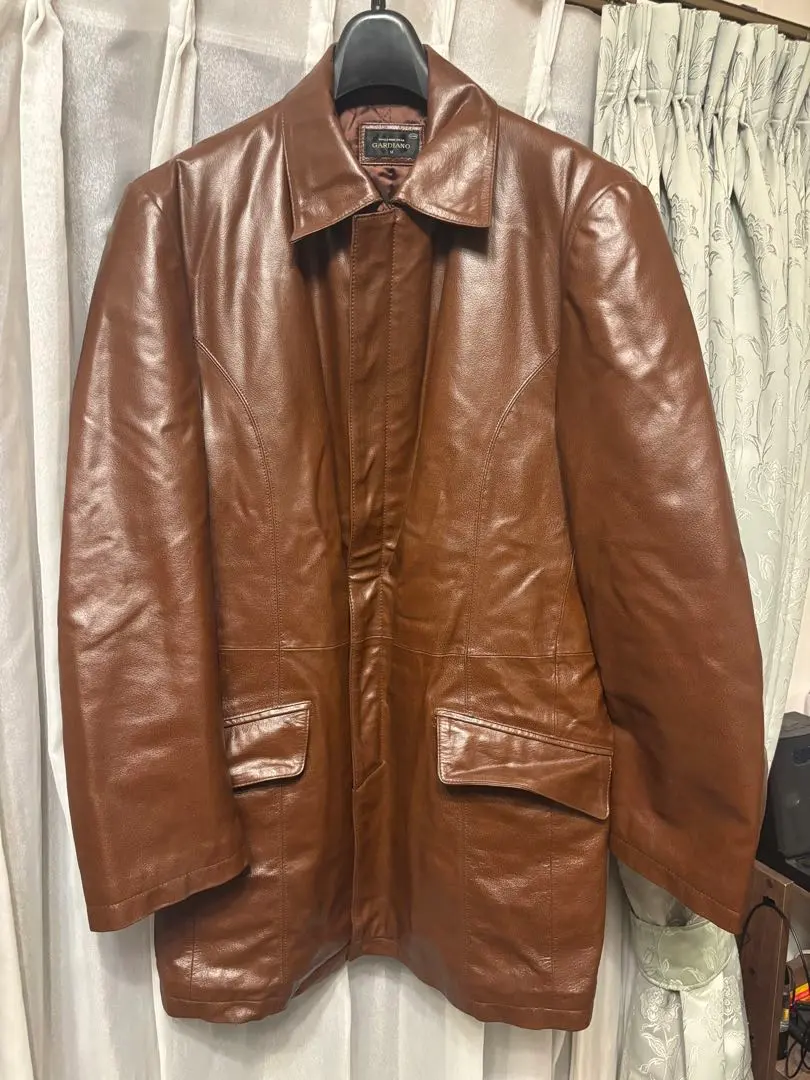Thumbnail of GARDIANO Brown Leather Jacket