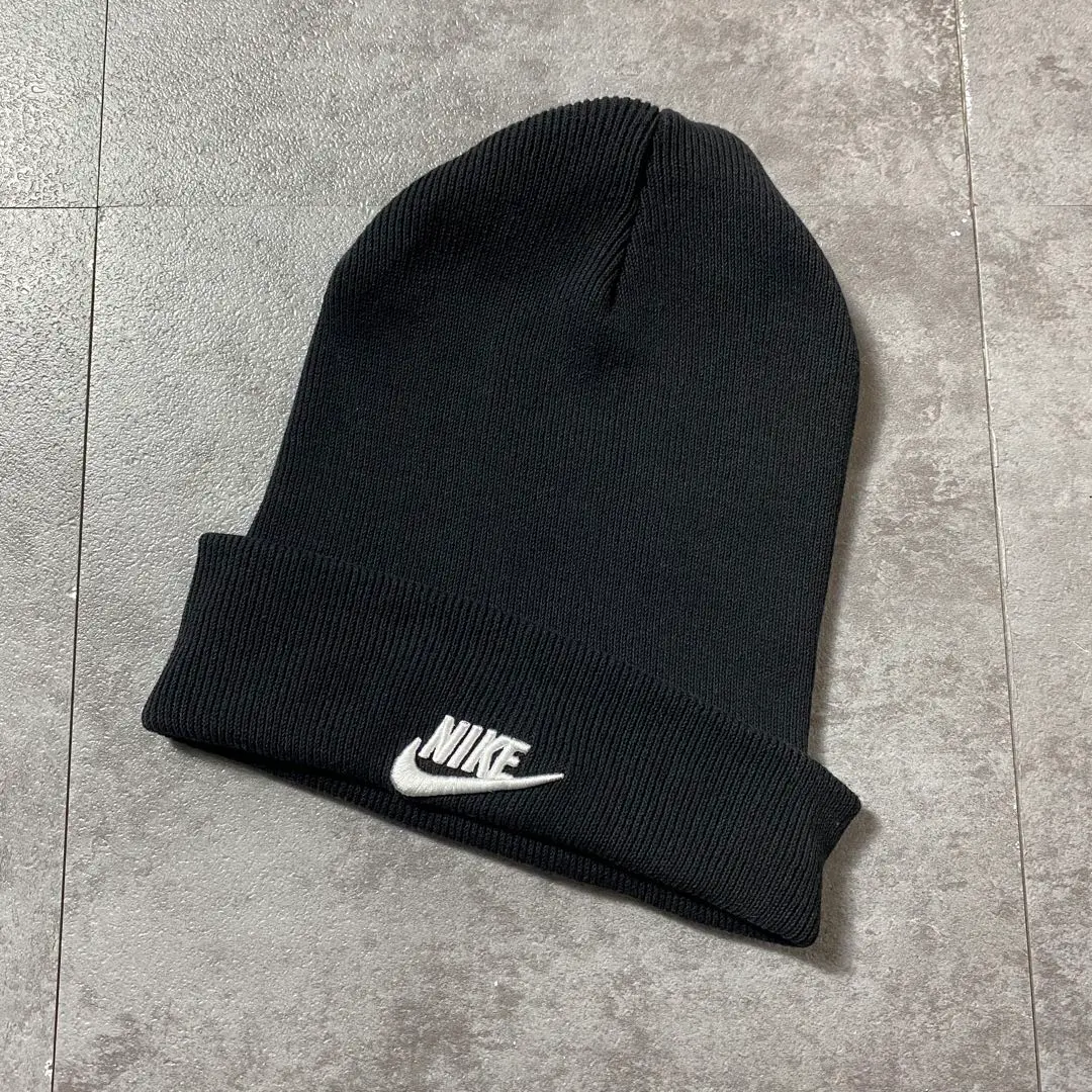 耐吉 Swoosh 刺繡標誌 黑色 針織帽 針織帽 豆帽 的縮圖