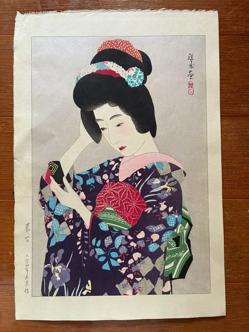 川瀬巴水　木版画　昭和10年頃　ハガキサイズ　15cm×9、6cm 71YzLzJGpLL._UF894,1000_QL80_.jpg