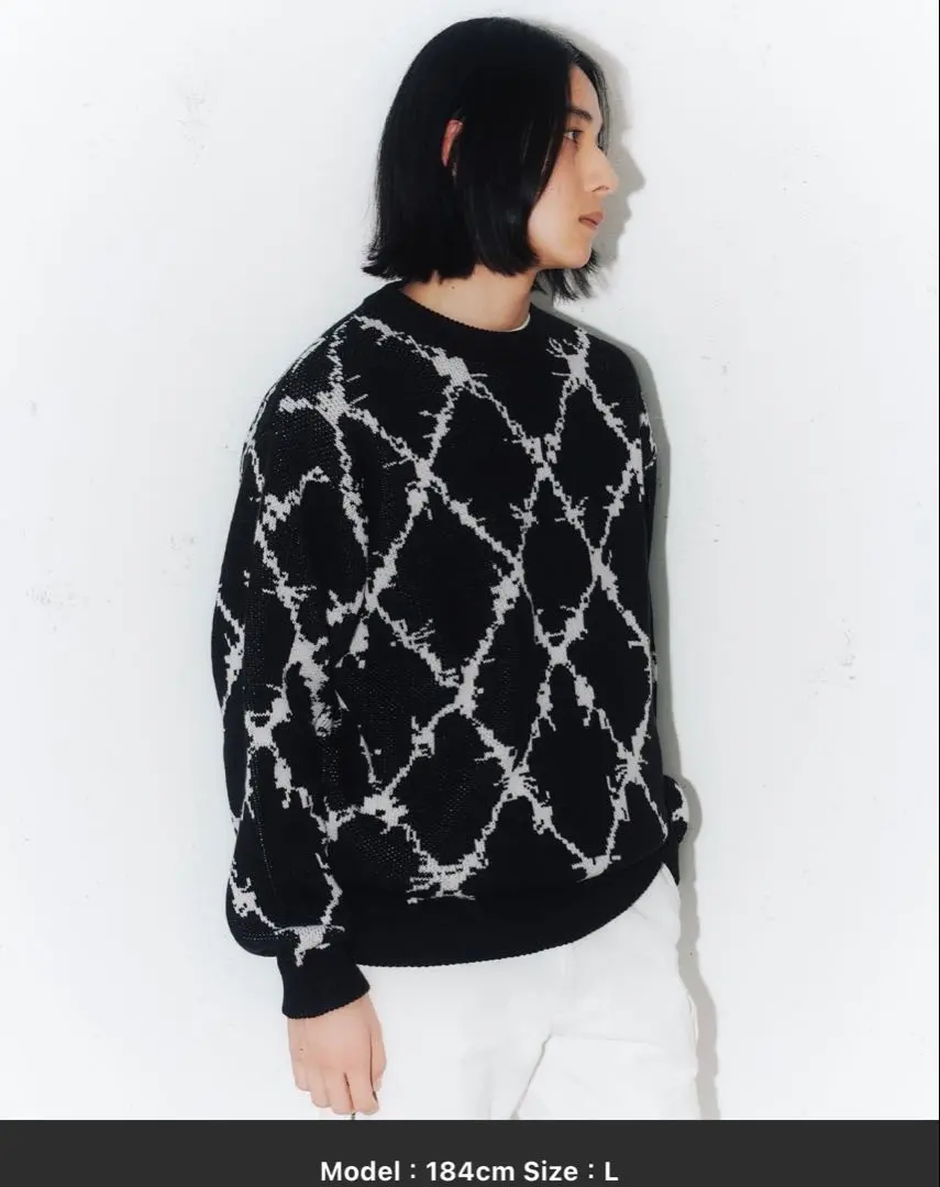 Thumbnail of FTW PATTERN KNIT SWEATER M