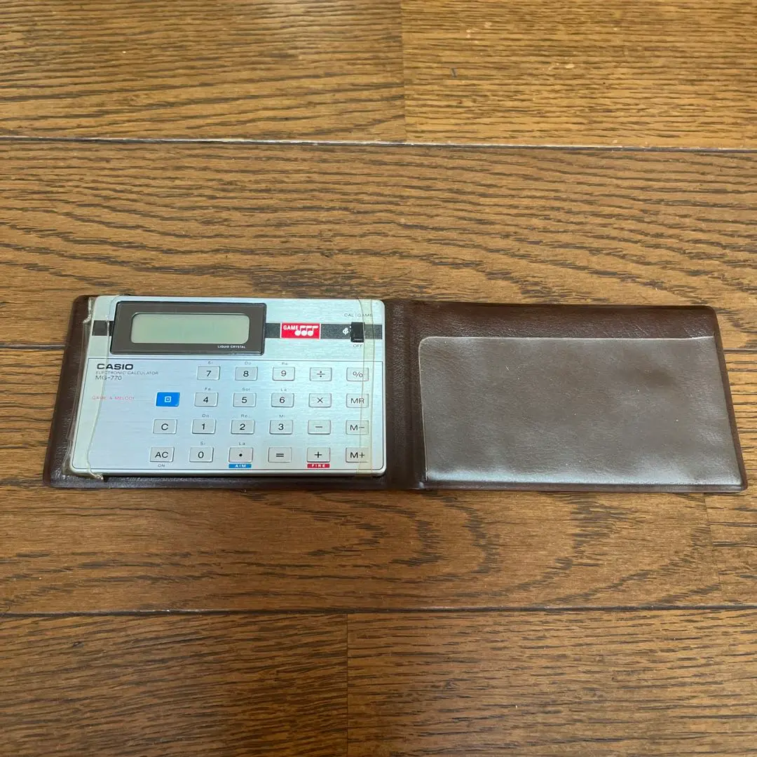 超希少CASIO ゲーム電卓　MG-770 Yahoo!オークション - CASIO ゲーム電卓 MG-770 撃ち落とせ数字