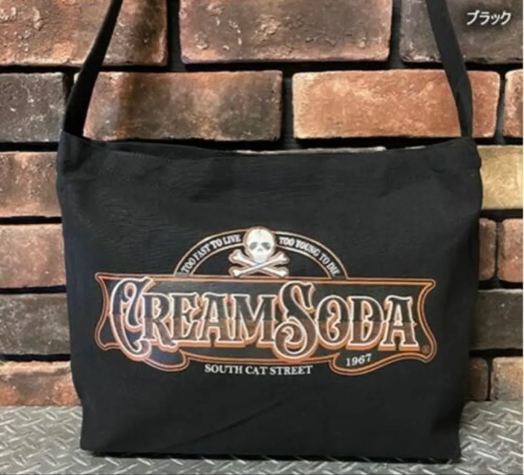 【廃盤品】CREAM SODA 角ドクロ レッド メッセンジャーバッグ 楽天市場】CREAM SODA クリームソーダ CS角ドクロトートバッグ